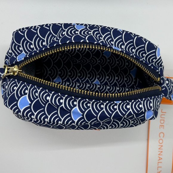 Jude Connally "Delaney" Moon Drop Navy & White Pouch - Picture 3 of 4